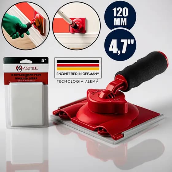Pad com Cabo Ajustável Ou Refil para Pad Recorte e Acabamento em Pinturas 120mm