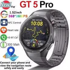 2026 Para GT5 PRO GPS Relógio Smartwatch Masculino HD Tela AMOLED Freqüência Cardíaca