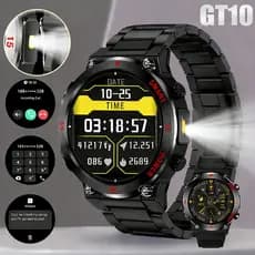 2026 Novo Smartwatch GT10 Ultra  2 Pulseiras Relógio Inteligente  NFC Android e iOS