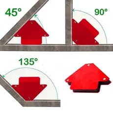 Esquadro Magnético Hexagonal Para Solda 35Kg Galzer