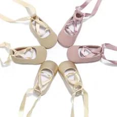 Sapatos de Princesa para Meninas Pequenas, Cor Sólida, Sola Macia, Calçados Infantis para Caminhada e Dança com Laço par