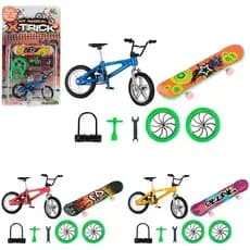 Presente Radical: Bicicleta e Skate de Dedo com Acessórios – Art Brink