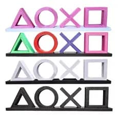 Placa Decorativa Letreiro Decorativo Gamer Playstation \ 3d Para Estante