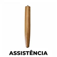 Pé Palito de Madeira Maciça 30 cm Aninha Poltronas