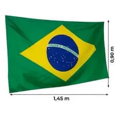 Bandeira do Brasil 145x90cm poliéster resistente decoração tamanho G grande
