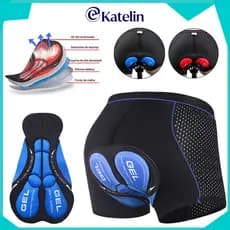 Calça Short Ciclista Com Gel Respirável À Prova De Choque 5d/3d Calções De Ciclismo De Montanha E Estrada