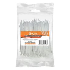 Kit 03 Abracadeira Nylon Presilha 80 X 2,5 Mm Branca 100un