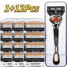 16 Pcs Gillette Proglide Blade 5 Barbeador Manual Masculino De Segurança Facial Barbear Depilação