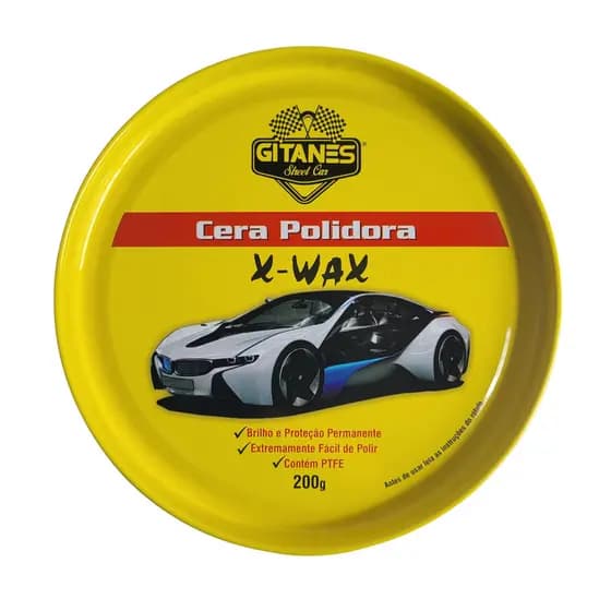Cera Automotiva Polimento X-WAX 200g Gitanes