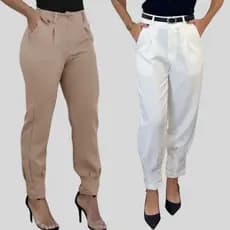 calça cenoura, feminina, alfaiataria, look de escritório, sofisticada, confortável