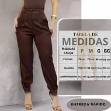 calça cenoura, alfaiataria feminina, cintura alta, look social, casual, elegante