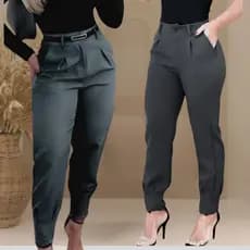 calça social feminina • kit 2 calças • alfaiataria premium • calça feminina de trabalho { P M G GG }