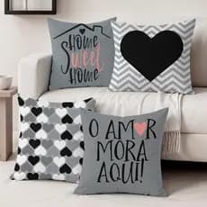 Kit 4 Capas De Almofadas Decorativas Ou 1 Unidade 45x45 - Em Oxford