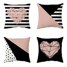 Kit Com 04 Capas De Almofadas Decorativas 45x45 Em Oxford