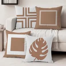 Kit Com 4 Capas De Almofadas Decorativas Ou 1 Unidade Avulsa 45x45 Em Oxford