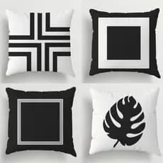 Kit Com 04 Capas De Almofadas Decorativas Ou 1 Almofada Avulsa Sortida 45x45 Em Oxford