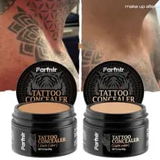 Maquiagem Para Cobertura De Tatuagem À Prova D'água-Corretivo Ajustável , Capa E De Longa Duração , Adequada Tatuagens ,