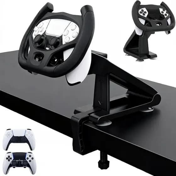 Suporte Universal Para Volante De Corrida Controlador PS5-De Direção Ajustável Com Braçadeira Forte Simulação De Jogo Re
