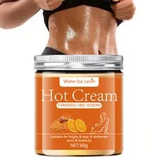 Golden Turmeric Hot Cream 60g-Hidratante Corporal Reafirmante Para Braços , Coxas E Barriga Com Vitamina C , Fórmula De