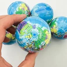 Bola Saltitante De Espuma PU De 6.3 Cm Para Alívio Do Estresse-Brinquedo Macio De Aperto Sensorial De Elevação Lenta Cri