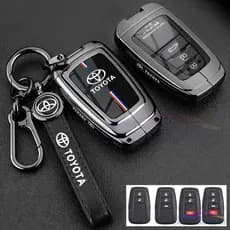 Capa de Chave de Carro em Liga de Zinco para Toyota Altis GR Chr Corolla Cross 2025 Rav4 2020 Prius Camry C-Hr Rav4 Land