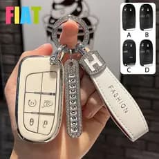 Capa para Chave de Carro Fiat Compatível com Freemont/TORO/CRONOS/Pulse/FASTBACK, Chaveiro de TPU com Arco 6571 6471 389