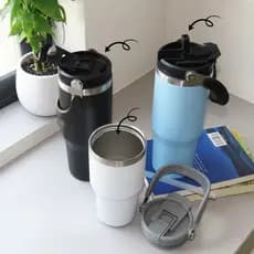 Garrafa térmica portátil Garrafa Térmica De Viagem Inox Isolada Frio/calor  Com Isolamento A Vácuo