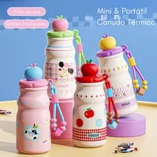 Copo Térmico Infantil 500ml em Aço Inoxidável de Grau Médico com Tampa - Mantém Bebidas Quentes e Frias