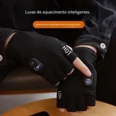 Novas luvas aquecedoras para as mãos, luvas térmicas de inverno, luvas elétricas USB, elegantes para estudantes e ciclis