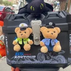 Bonecos decorativos para baú de motocicleta e veículo elétrico, figuras pendentes para a parte traseira do carro, acessó