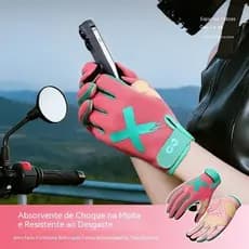 Luvas de ciclismo para outono e inverno para homens e mulheres, respiráveis, antiderrapantes, resistentes ao desgaste, l