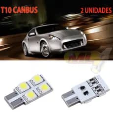 2 Lâmpadas T10 Canbus 4 Leds 5050 12V W5W Porta Mala Luva