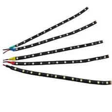Fita Led Siliconada 30cm 15 Leds 12V CPU Carro Moto Aquário Bicicleta Elétrica