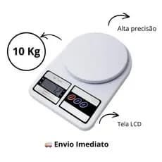 Balança Digital de Cozinha Até 10kg | Cozinha Dieta Café Academia