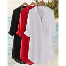 Camisa Feminina Manga Longa com Tecido Leve e Confortável
