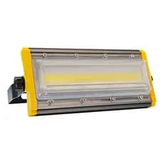 Refletor Holo Projetor Led Linear 50w 6000k Borda Amarela