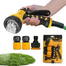 Bico de Água EPICA 7 Funções - 7 Modos de Spray (Jato, Névoa, Cone), Regulável, para Jardim, Lavar Carro e Mais