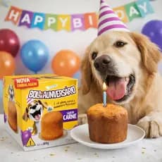 Bolo de aniversário para Cães Sabor Carne Doogs 80grs