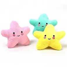 Brinquedo de Pelúcia com Apito Estrela para Cães