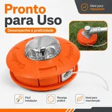Carretel Automático Fio Nylon Roçadeiras Toyama Tekna Husqvarna Universal Reforçado Alta Duração Pro