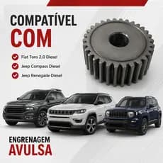 Engrenagem Diferencial Traseiro Fiat Toro Jeep Compass Renegade 2.0 Diesel 2016 A 2021 Reposição 4X4