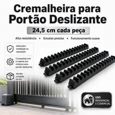 Kit Cremalheira Portão Deslizante Rossi 25cm Gomo Nylon Reforçado Kits 10 12 20 Unidades OriginalPro