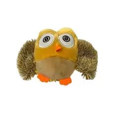 Mordedor Pelucia Brinquedo Coruja Conforto Diversao Resistente Pets