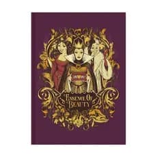 Caderno Capa Dura Viloes Disney 160 Folhas Papel Timbrado Organizador Estudante Escolar