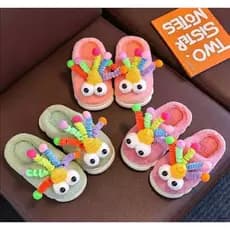 Pantufa Infantil Cabelo Maluco Inverno Quentinha Antiderrapante Festa do Pijama Escola Frio Dia Das Crianças