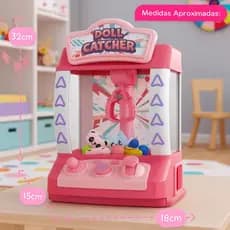 Brinquedo Máquina de Pegar Bichinhos Mini – Infantil com Garra e Mini Pelúcia Dia Das Crianças