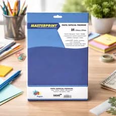 Offset Opaline Diplomata Azul Escuro Sulfite Colorido na Massa 180g A4 - Pacote 50 Folhas Masterprint