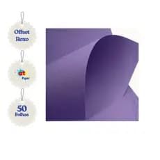 Color Plus Offset Diplomata Roxo Escuro 180g A4 Pacote 50 Folhas