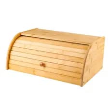 Porta Paes Com Tampa Retrátil Em Bambu Armazenamento De Paes Porta Pão Torradas Biscoitos de Bambu com Tampa Organização