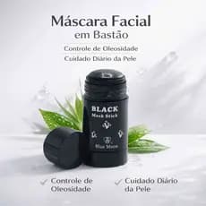 Máscara Facial Stick Controle de Oleosidade Limpeza Facial Skincare Pele Oleosa Blue Moon 40g